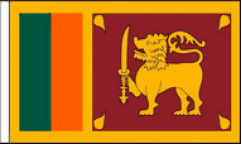 Sri Lanka Hand Waving Flags